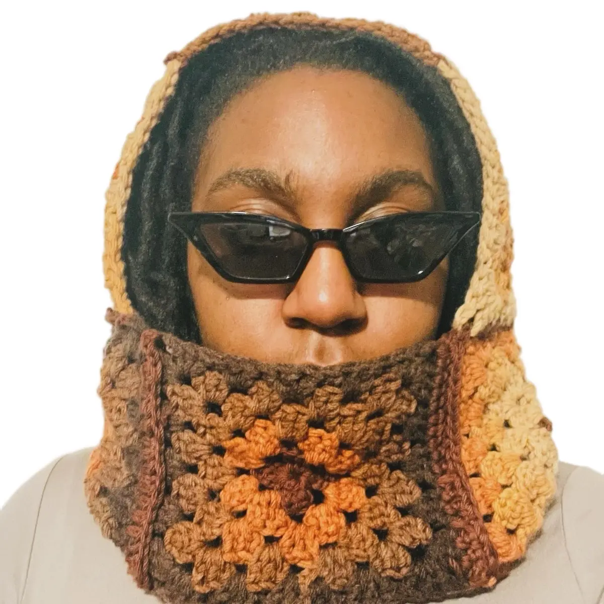 Latte Crochet Balaclava