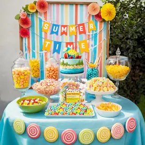 Summer Candy - Hard Candy Bulk 1 lb Bag of Individually Wrapped Small Candies Assortment (approx. 116 pcs) Great for Office Bowls- Summer Party Favors - Cute Birthday Candy for Party Bags