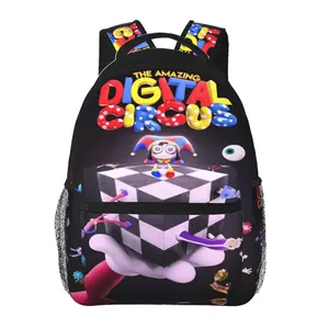 The amazing digital circus casual backpack Amazing digital circus student bag for Kids & Adults The amazing digital circus merch lightweight backpack with Adjustable, Padded Straps，Multiple Pockets，back to school supplies