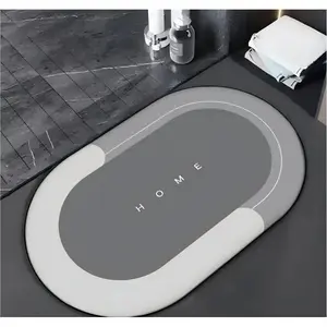 Super Soft & Slim 0.1 inch Anti-Slip Bath Mat Set – Rapid-Dry, Extra-Heavy Absorbency, Toilet Seat Cushion, Elegant Bathroom Decoration for Hotels & Homes