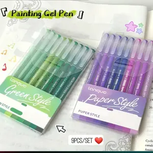 Gift for valentines's day  Morandi Retro Color Palette 9pcs Set Vibrant Smooth Gel Pens for Creative Expression Note Taking Planner Decorating Calligraphy Drawing