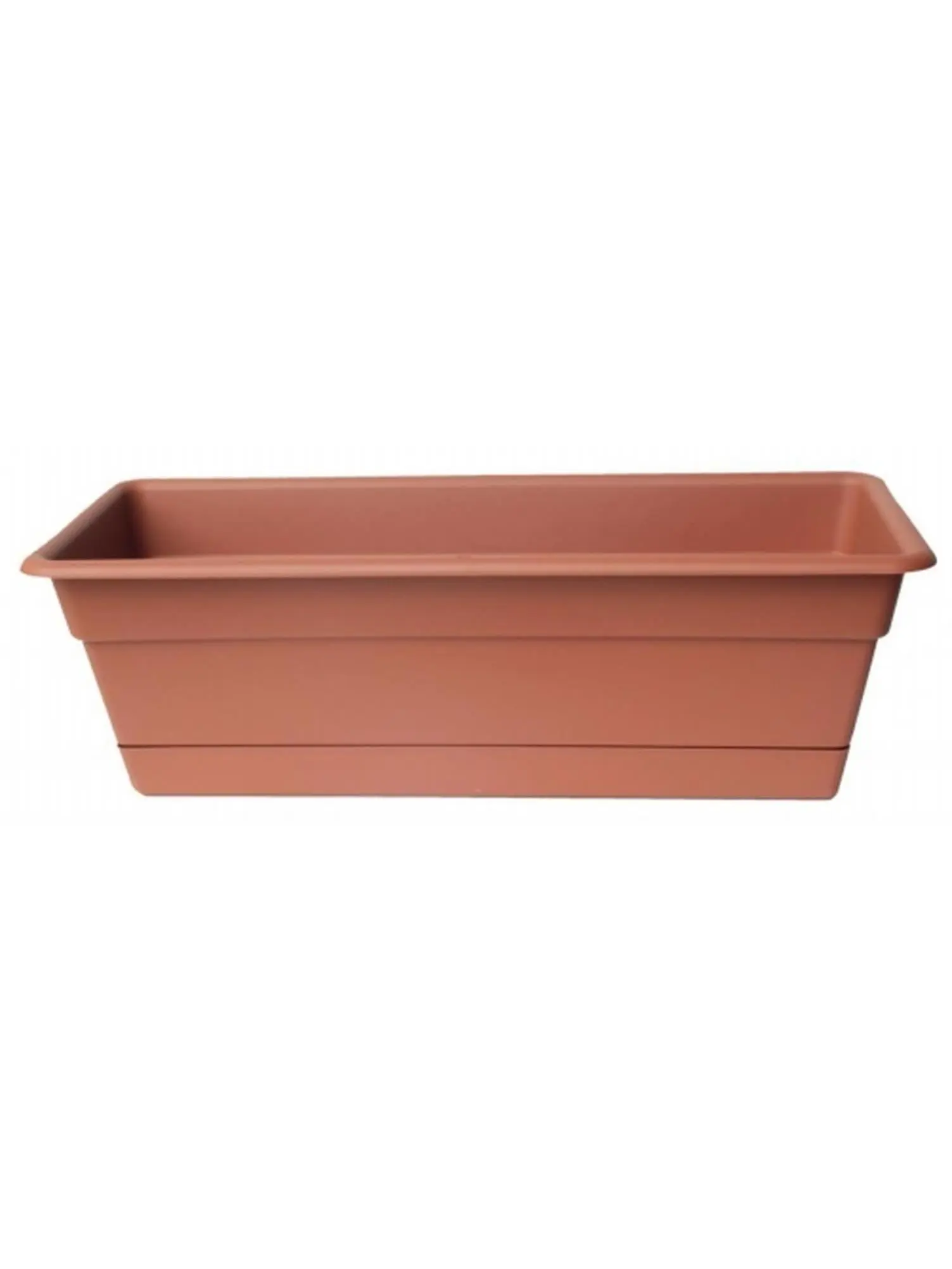 24in Dura Cotta Indoor-Outdoor Window Box, Unglazed Pottery Garden Planter for Home Improvement & Garden Supplies, Indoor-Outdoor Window Boxes, Unglazed Pottery Window Boxes