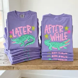 Later Gator After While Gator Comfort Colors Short Sleeve Summer T shirt