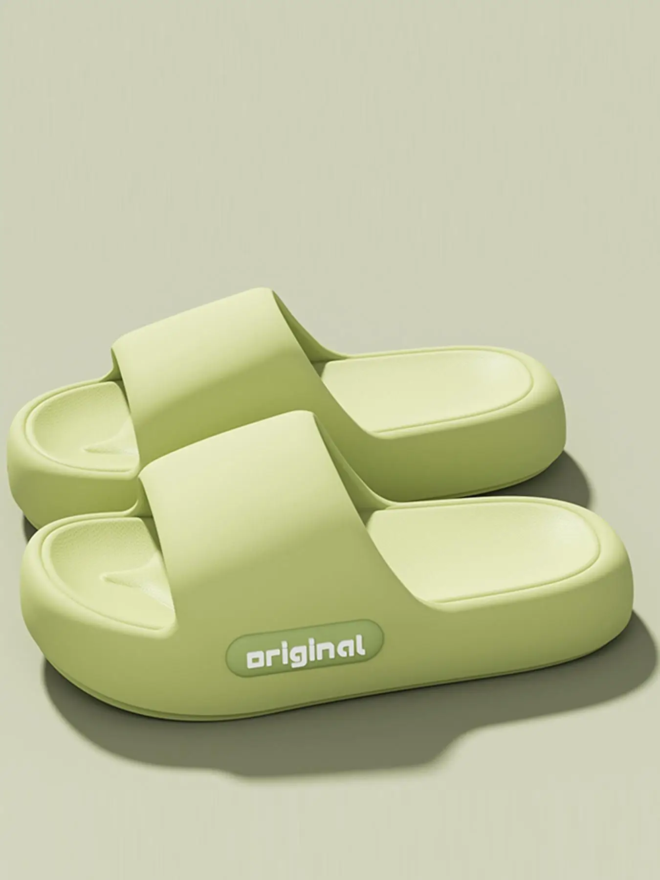 Women's Simple Plain Color Non-slip Slides, Casual Comfortable Home Slippers, Soft EVA Slippers for Indoor & Outdoor Wear