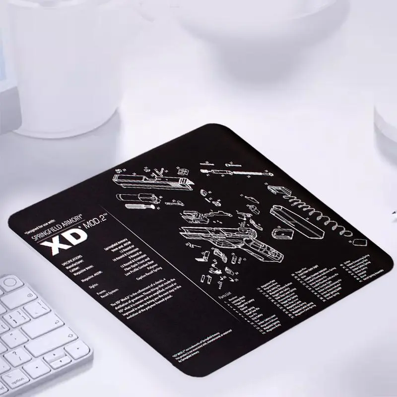 Gaming Mouse Pad, 1 Count Rectangle Non-slip Rubber Base Stitched Edge Desk Pad, Office Desk Accessories, Desk Laptop Desktop Mouse Pad for Home Office Game Non Slip Mousepad