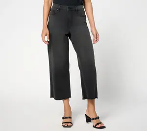 Me by Jennie Garth Regular Dodge Washed Black Crop Jeans