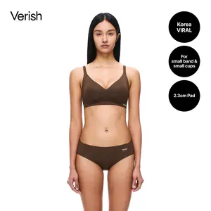[VERISH] Cool Fit Bra Volume Fit for Women - SIZE UP RECOMMENDED - Seamless Wireless Comfortable Bra with 2.3cm Padded Push Up Breathable Cooling