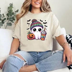Gost Girl Pumpkin Gildan Graphic T-Shirt