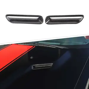 For 2009-2014 Dodge Challenger Hood Scoop Air Vent Inlet Cover Trim Bezels (2 pcs)