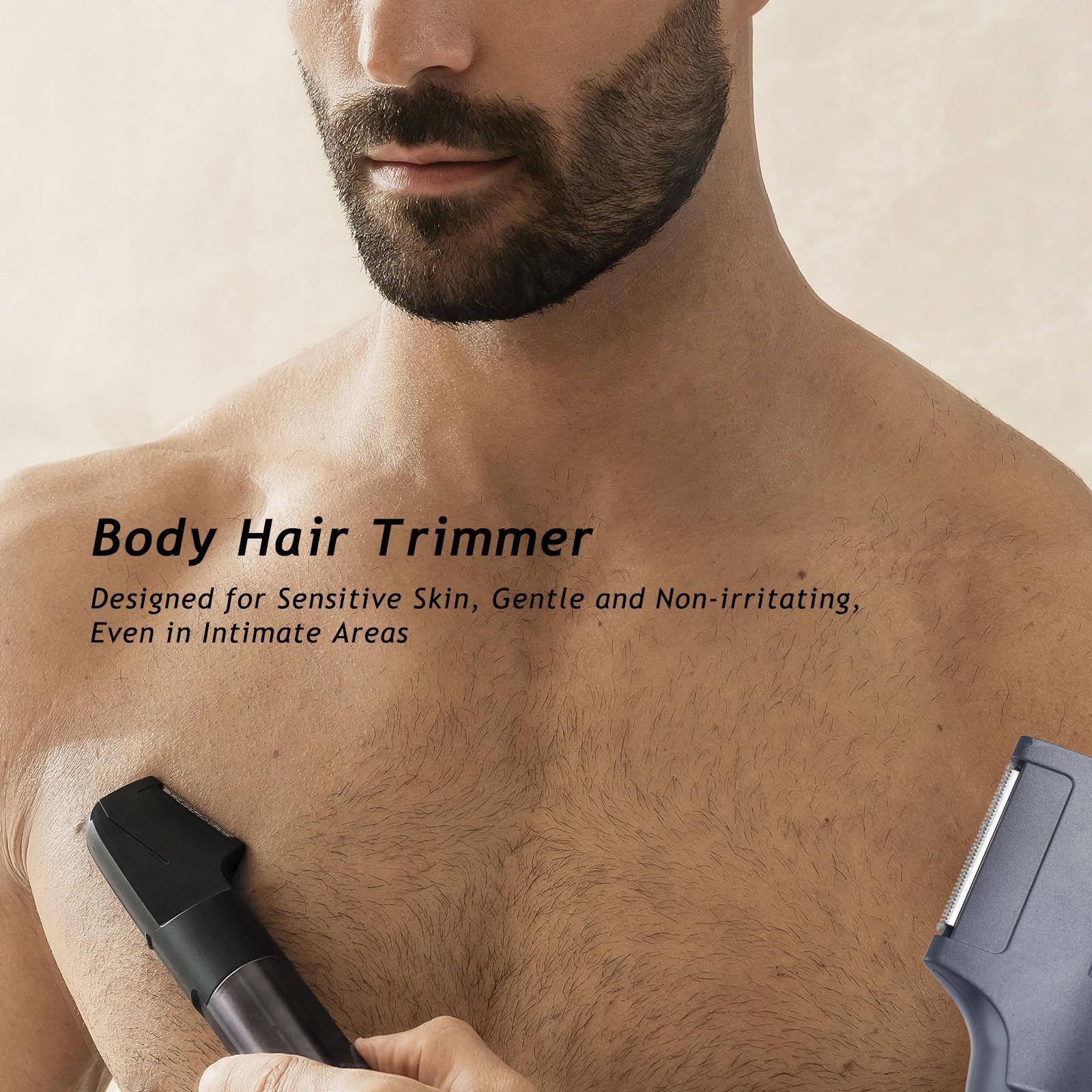 Aesfee Men's Cordless 5-in-1 USB Rechargeable Beard Trimmer Kit - Professional Barber Haircut Kit with Hair Clippers, Foil Shaver, Nose & Body Trimmers, Brush, USB-C Dock, 20-Setting Dial, Stainless Steel Blade, IPX7 Waterproof, Men's Gift, Usb Rechargeab