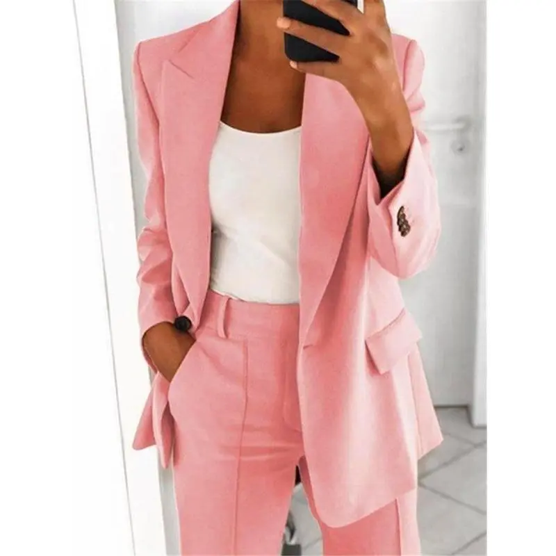 Women'sTwoPieceSetsPantsSuitsDressyBusinessCasualOutfitsProfessionalBlazerPantsuitsSetWorkOffice Women'sTwoPieceSetsPantsSuitsDressyBusinessCasualOutfitsProfessionalBlazerPantsuitsSetWorkOffice
