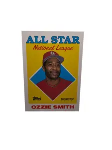 Topps Ozzie Smith All Star National League Shortstop St Louis Cardinals Baseball Card