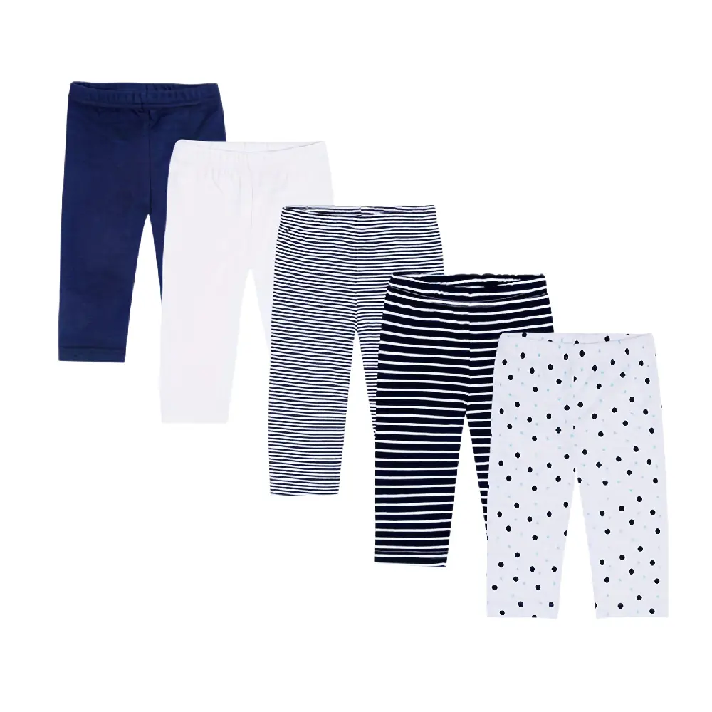JY.COZY FOR BABY Baby Girl Boy 5 Pants Unisex 5 Pieces Set Organic Cotton clothes Infant Pajamas Homewear Newborn Outfits Sleep Suit Snug Fitting Sleepwear