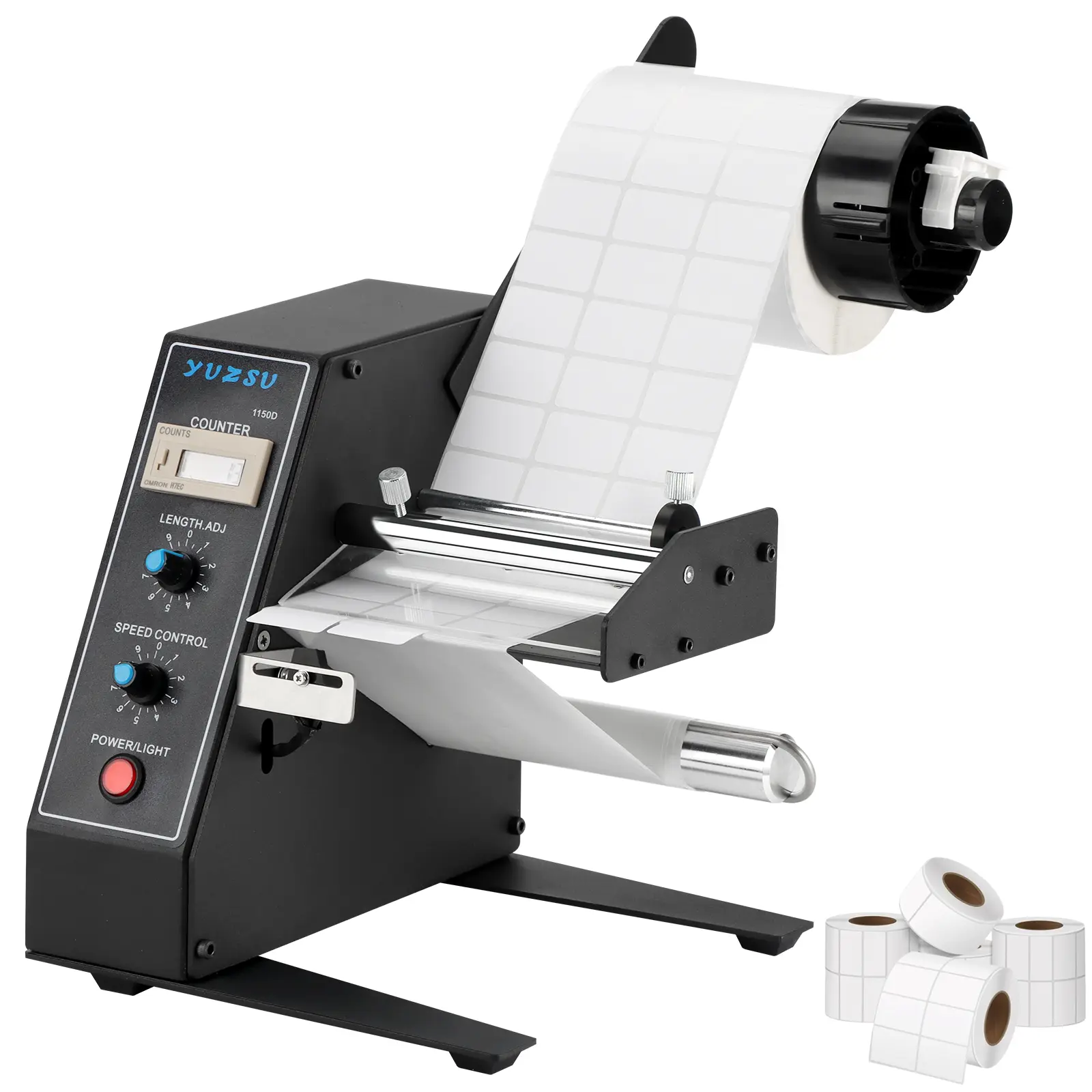 Automatic Label Dispenser,1150D,Automatic Label Separator,Label applicator, 110V,1-8m/min, Auto Counting Portable Label Applicator for Various Bottles Label Sizes