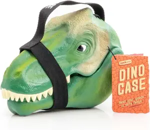 Suck UK  Dinosaur Lunch Box - Kids Lunch Box - Dinosaur Bag - Funny Storage - Dino Case - T Rex Head Food Container with Carry Handle - Food Carry Boxes