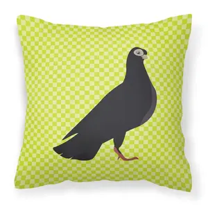 Budapest Highflyer Pigeon Green Fabric Decorative Pillow BB7773PW1818