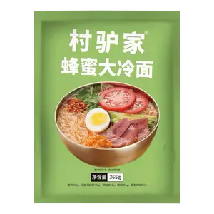Village Donkey Honey Cold Noodles 365g - Authentic Korean Style Sweet & Sour Flavor, Perfect for Summer Refreshment