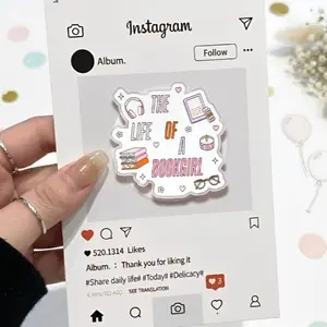 The Life of a Bookgirl Phone Grip Magsafe, Book Lovers Kindle Grip, Reader Girl Phone Holder, Cartoon Phone Grip Holder, Gift for Girls Boys