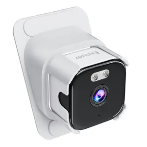 EXNUOR Window Camera— Wired HD Smart Home Security Camera with Window Mount, Alexa & Google Assistant, Color Night Vision