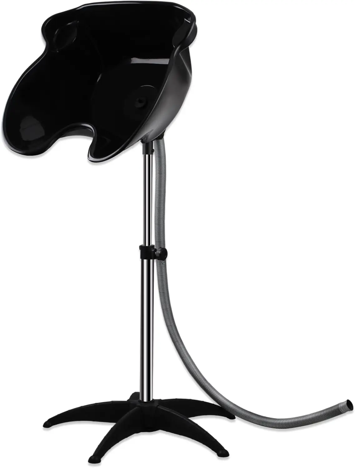 Adjustable Portable Shampoo Bowl with Drain Hose for Hair Washing - Standing Salon Deep Shampoo Basin for Hairstylist and Home Services - Barber Backwash Chair Shampoo Sink