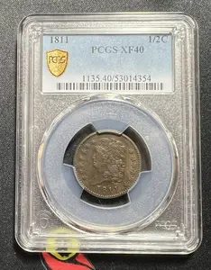 PCGS XF40 1811 Classic Head US Copper Half Cent
