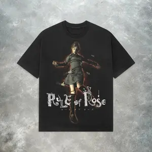 Rule of Rose Survival Horror Game Graphic T-Shirt Gildan 5000 Heavy Cotton Premium Retro Gaming Aesthetic Streetwear Tee Perfect Gift for Cult Classic Fans and PS2 Gamers
