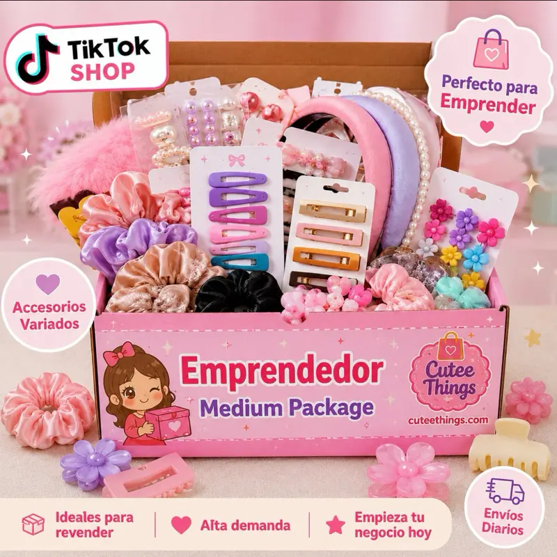 EMPRENDEDOR MEDIUM PACKAGE - LIVE ONLY - Dozenas-keychains-small bags- Pens Notebooks accessories Pastel Rainbow Design Perfect for School and Office