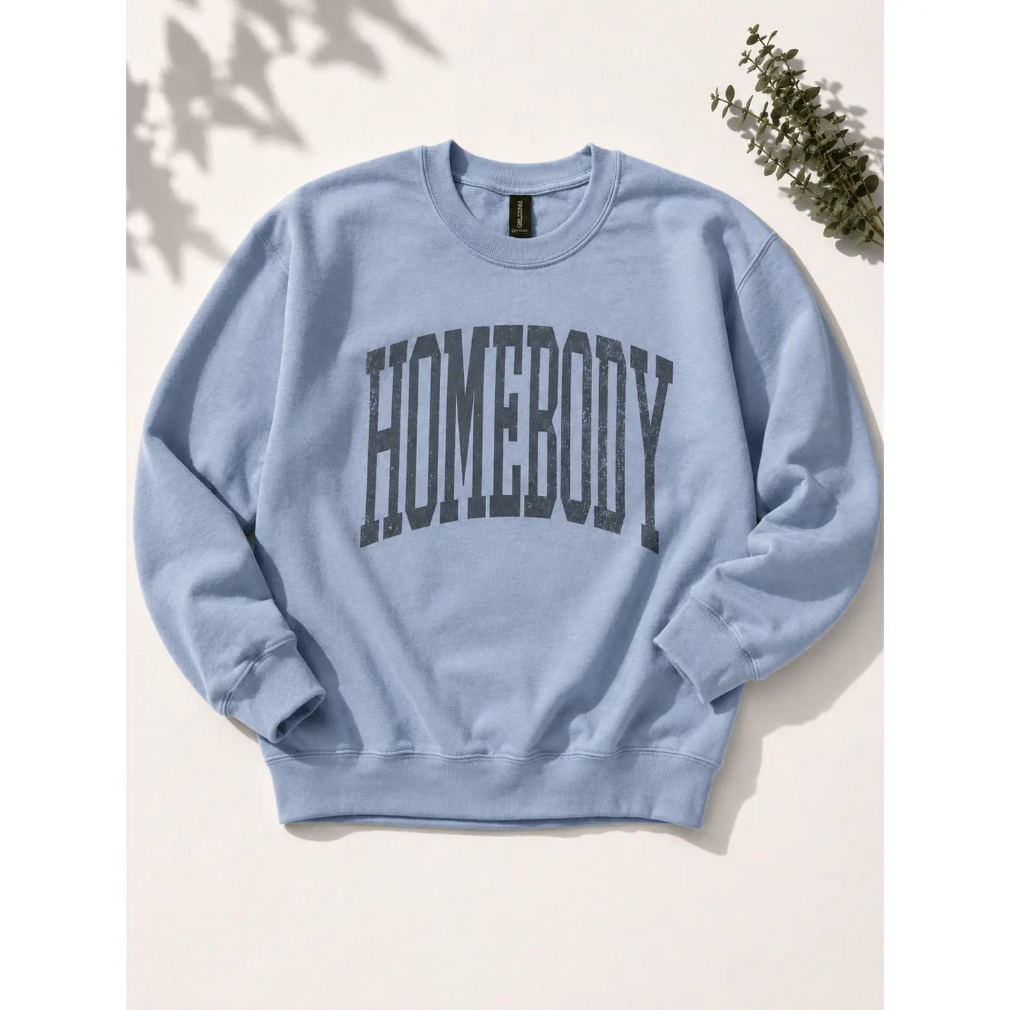 Plus/Reg Long Sleeve Homebody Graphic Sweatshirt