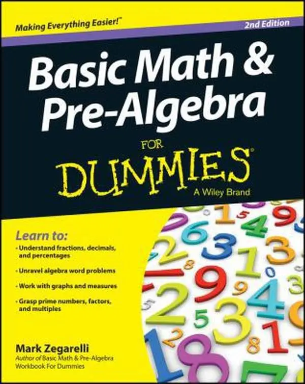 USED Book - Basic Math and Pre-Algebra For Dummies by Zegarelli, Mark (Paperback) - english