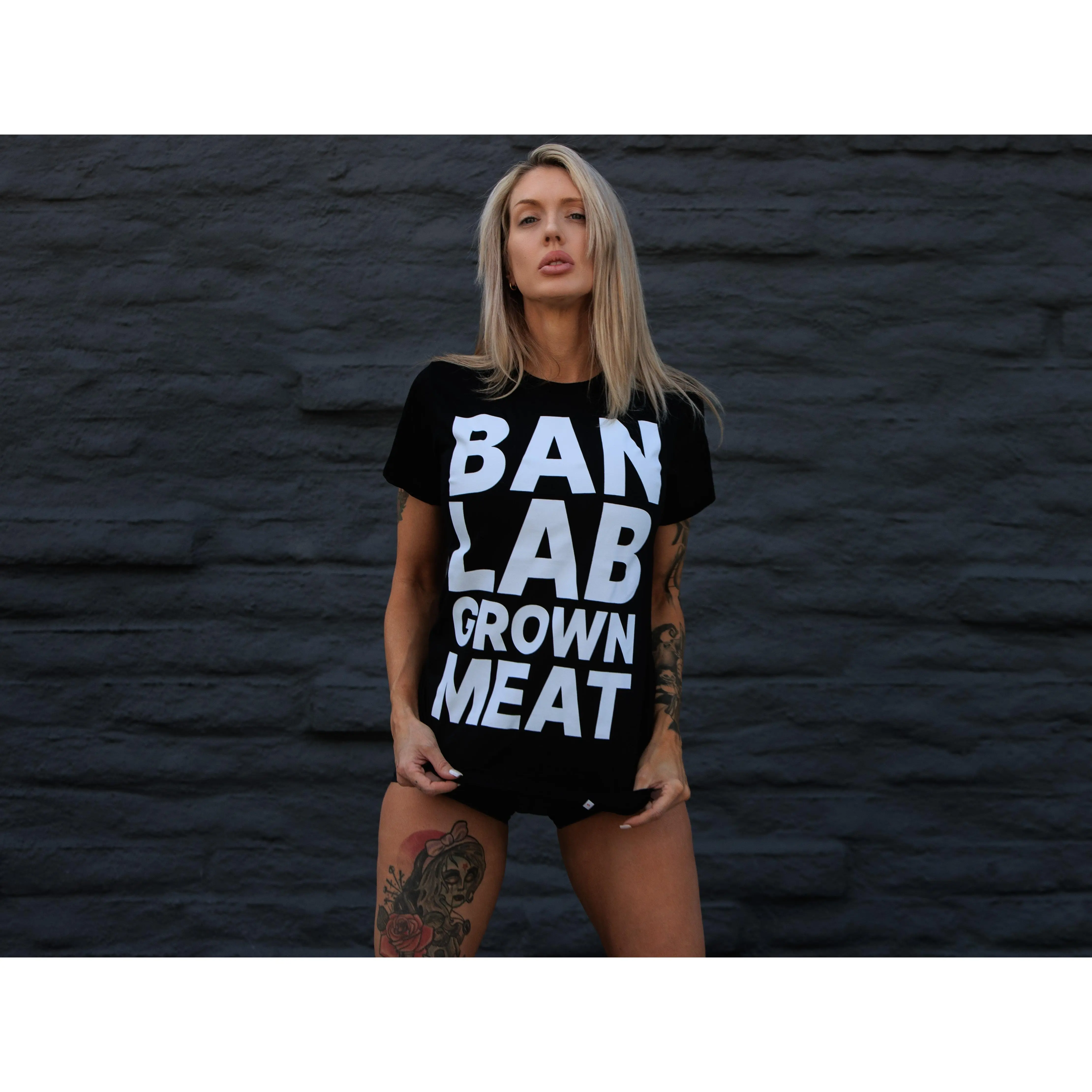Ban Lab Grown Meat TEE or Muscle Tank