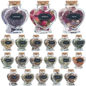 Witchy Easter Gift: 20-Piece Botanical Spell Kit Manifest Love with Organic Herbs & Heart Jars - Perfect Gift for Her, Cottagecore Lovers, and Baby Witches, Aesthetic & Meaningful Decor for Spiritual Journeys