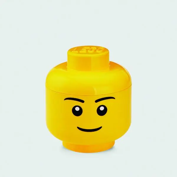 Room Copenhagen - Storage  Storage Head Small Boy  [Collectible Figurine/Statue/Bust] Yellow, Brick