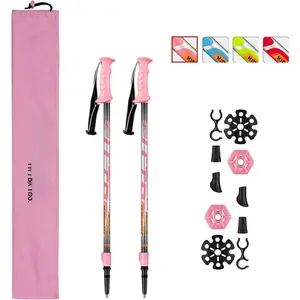 Hiking Poles for  - Ultralight Nordic Walking Sticks - Telescopic  Trekking Poles Collapsible 2 Pack