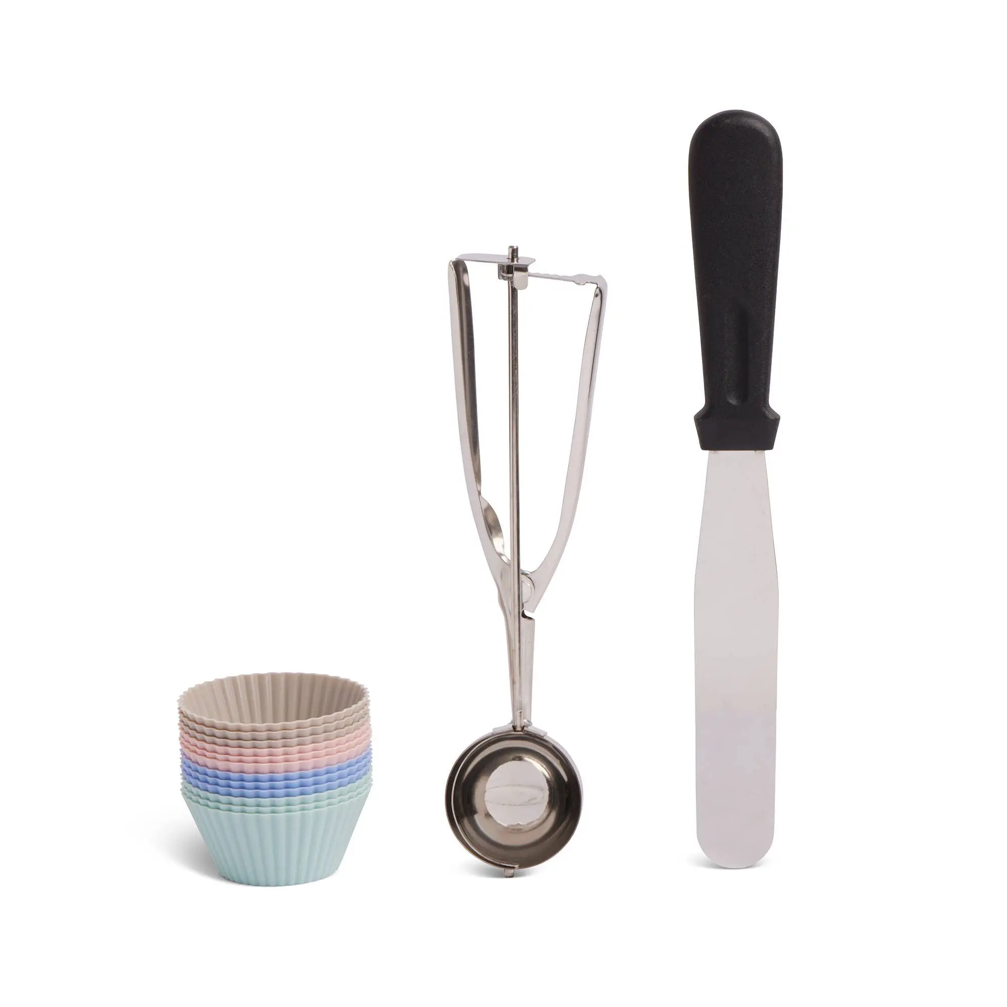 Core Home 14-Piece Baking Essentials Kit with Silicone Cupcake Liners & Offset Spatula