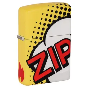 212 MAIN All-Metal Windproof Waterproof Refillable Lighter, Comic Art Design, White Matte Finish, Car Interior Decoration Accessory, Water Proof