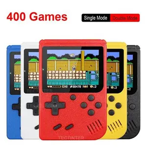 Portable Handheld Gaming Console with Lithium Battery and Screen, 400-in-1 Classic Retro Blue Box Boy System