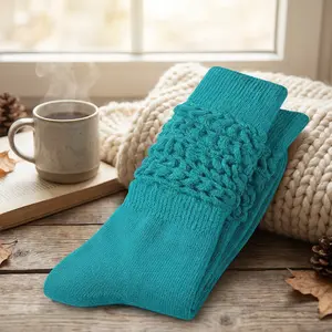 Women's Slouch Socks Knee High Scrunch Socks - Soft Comfortable Stretchy Casual Socks for Women Size 6-11 Perfect for Daily Wear Fashion Style with Slouchy Design Lightweight Breathable Fabric