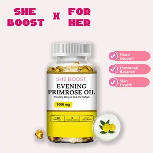 Evening Primrose Oil Softgels for Women, Support Mood & Hormone, Skin Health Supplements, Made from natural Ingredients, 120 Capsules