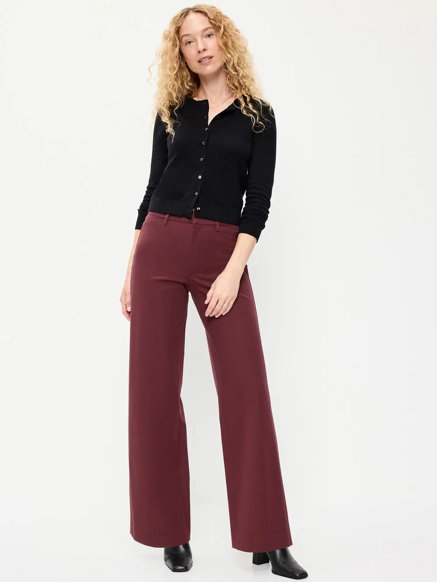 Old Navy Women's High-Waisted Pixie Super Wide-Leg Pants