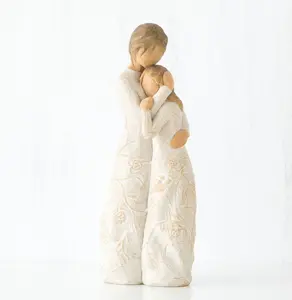 Close To Me Willow Tree Hand-Painted Figure - Sculpted Mother and Child, Available in Apart or Together, Ideal for Gifts on Mother's Day & Weddings