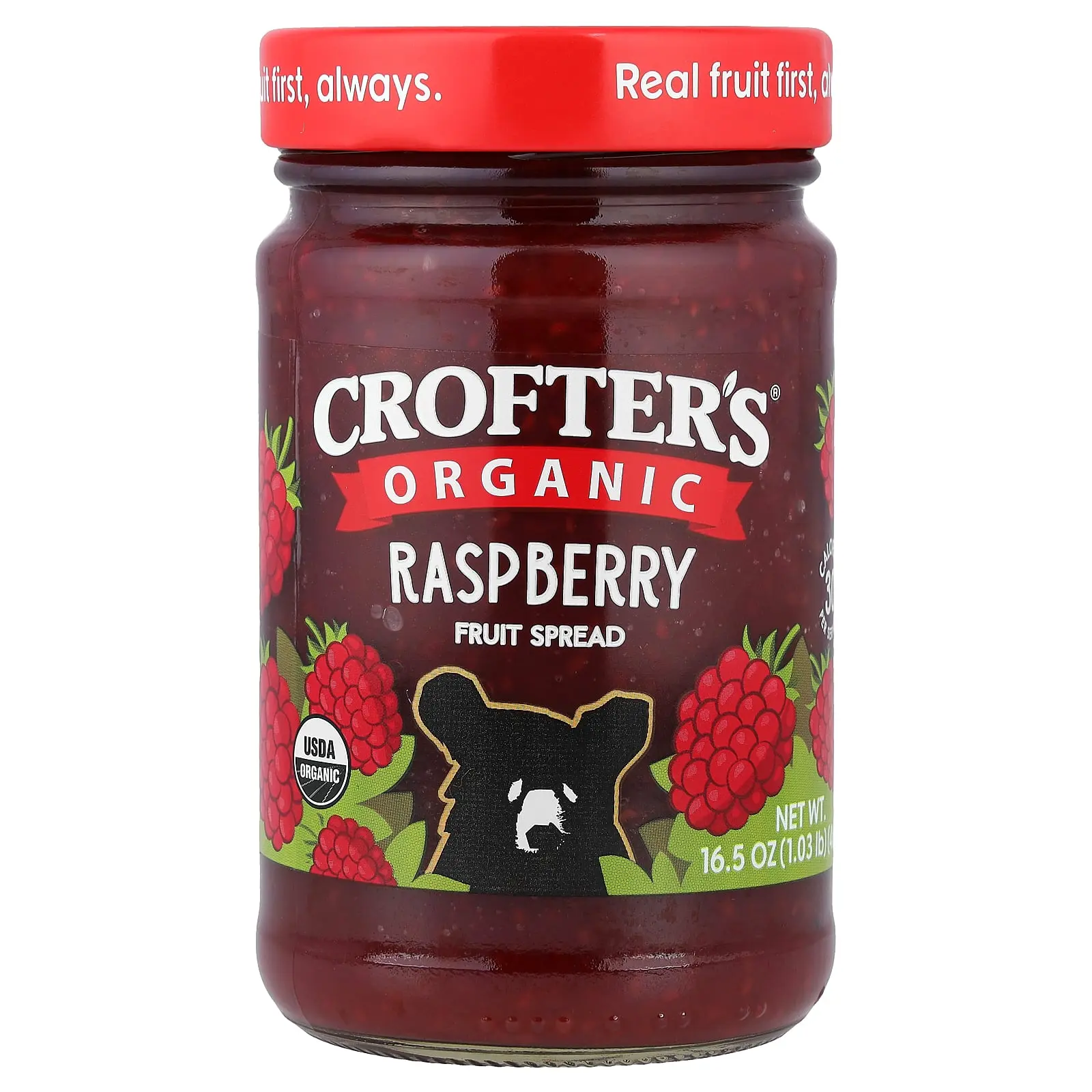 Crofter's Organic Organic Fruit Spread, Raspberry, 16.5 oz (468 g)