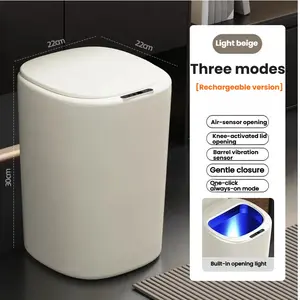 14L Automatic Sensor Trash Can, Touchless Motion Activated Lid, Odor Isolation, Modern Luxury, Easy Clean for Home Kitchen Bathroom Office