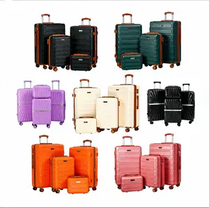 4 Piece Luggage Set Travel, Large Capacity Extended Luggage Set with TSA Lock and Swivel Wheels (13"/20"/26"/28")