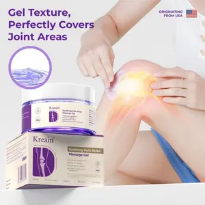 Kreain Rapid Relief Muscle Therapy Gel with Boswellia Glucosamine & Collagen for Knees Lumbar Neck Hands & Feet Soothing Relief for Multiple Areas Therapeutic Healing & Relaxing Treatment