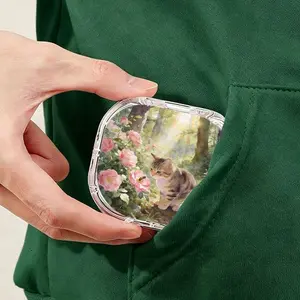 Fresh Natural Floral Tea Bag Storage Box, Multi-functional Mini Organizer, Moisture, Light & Dust Protection, Portable Tea Box for Daily Commute & Short Trips