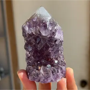 Purple Amethyst Geode Tower