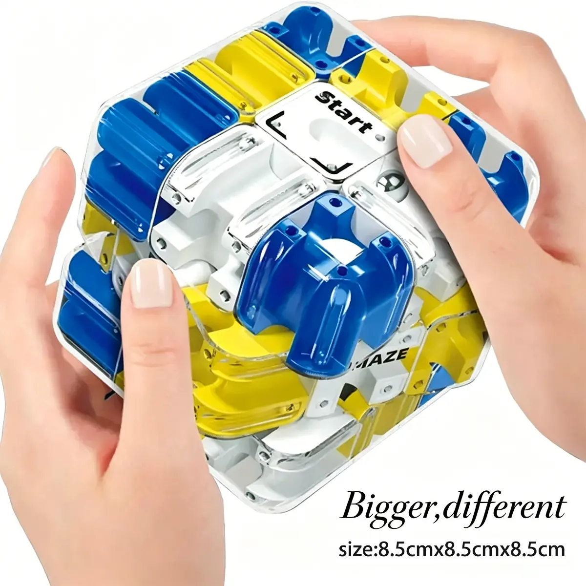 Unisex 3D Maze Ball Roller Cube, Durable Interactive STEM Puzzle Toy for Kids, Home Stress-Relief Game That Alleviates Tension & Boosts Children Development, Alleviate Tension, Durable Stress Relief Toys