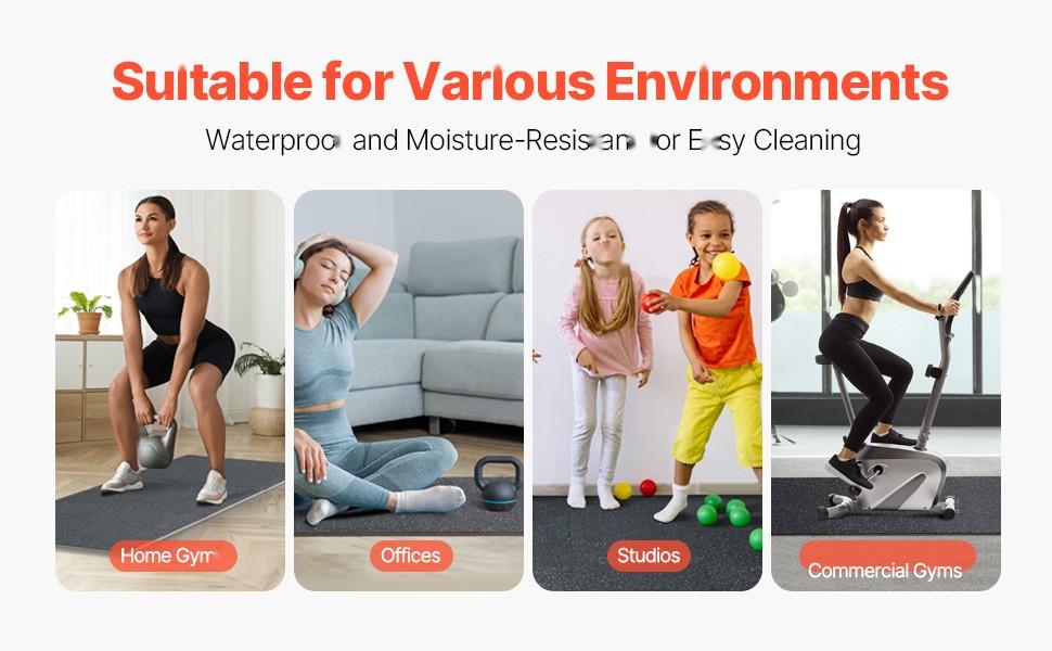 25-Piece 0.56-Inch Thick Gym Floor Mats, 24 X 24 Inch Interlocking EVA Foam And Rubber Top Puzzle Mats, 100 Sq Ft Coverage, Waterproof, Non-Slip Exercise Flooring For Gym, Home, Garage, Basement, Black And White