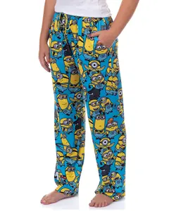 Minions Pajamas Women's All Over Character Print Adult Lounge Sleep Pants