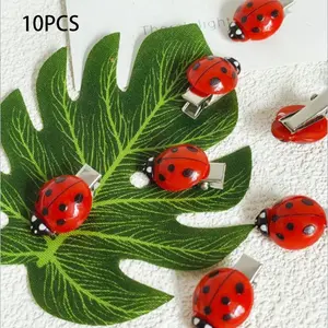 Multicolor Korean Style Ladybug Hair Clip, Creative Funny Side Clip, Summer Street Market Fun Accessory, Unique Hairstyling Tool